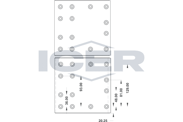 Set garnituri de frictiune, frana tambur 21 9758 00 ICER
